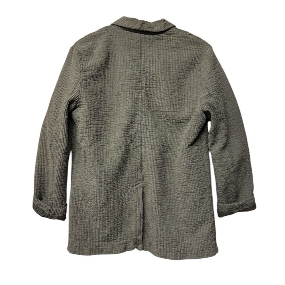 Free People Rowan Blazer in Army Green  Size Small 100% Cotton - Picture 2 of 4